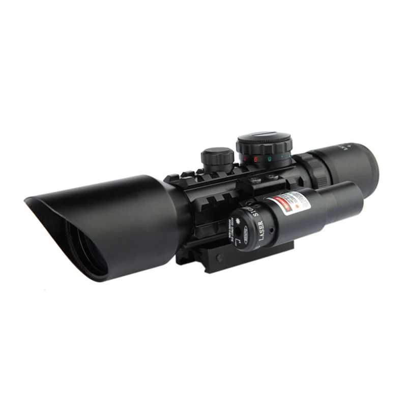 1 3-10X42E M9 компактный прицел красный лазер R/G Illum винтовка Оптика прицел тактические оптические прицелы Охота - Color: 1