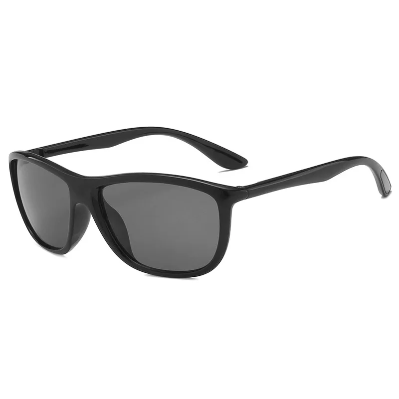 Поляризационные Квадратные Солнцезащитные очки для мужчин и женщин серебристые