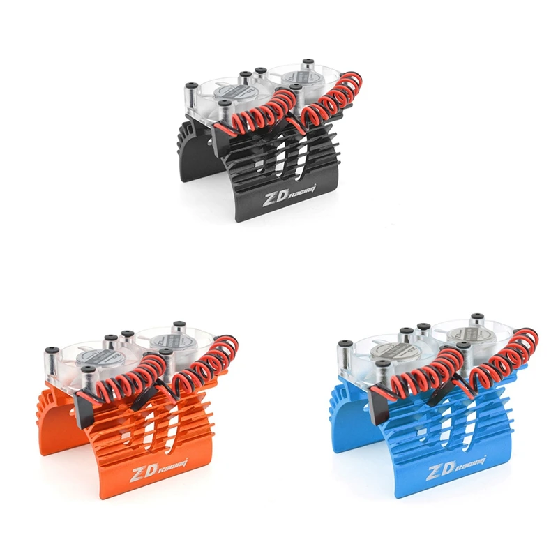 ZD Double Fan Motor Cooling Radiator 40-42Mm For 1/8 Traxxas X-Maxx Summit E-Revo ARRMA 1/7 Racing EX-07 EX07 RC Car | Игрушки и хобби