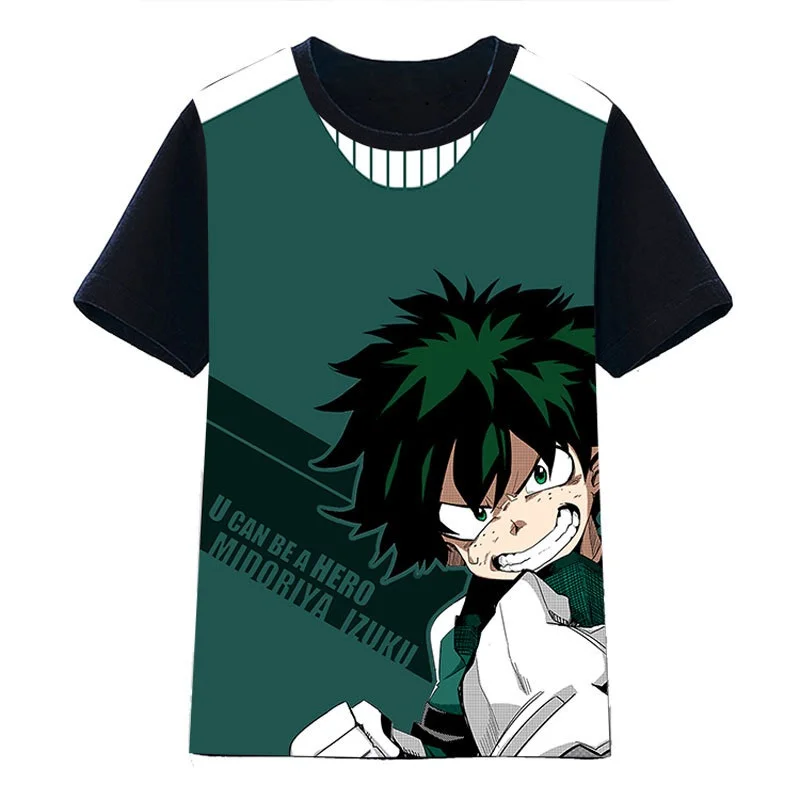 

High-Q Unisex Anime Cos My Hero Academia T-Shirt Tee T Shirt Boku no Hero Academia Cotton 3D Print T-Shirt Tee T Shirt