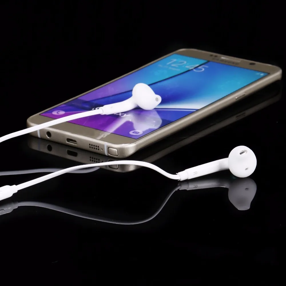 3 5mm jack headset earphone mic remote volume control for samsung galaxy s6 edge s5 s4 note 5 4 3 handfree headphone earbuds free global shipping