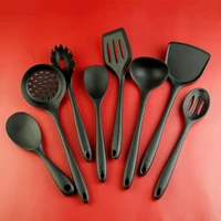 silicone cooking utensils set non stick spatula shovel kitchen cooking tools set with storage box slotted silicone spoon