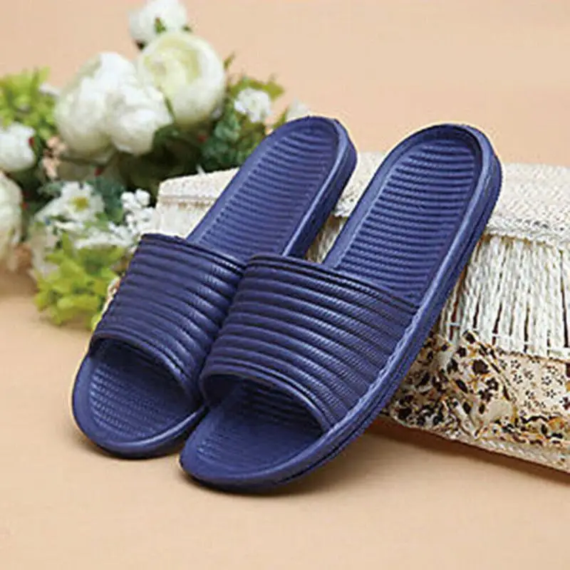 

Summer Slippers Men Large Size Slippers Slapping Beach Flip Flops Bath Shower Non-slip Unisex Family Slippers