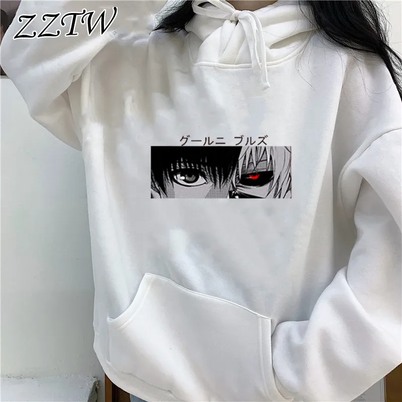

Tokyo Ghoul Kaneki Ken Eyes Japan Anime Print Pullovers Hoodie Loose Hip Hop Sweatshirt Punk Streetwear Harajuku Women Hoodie