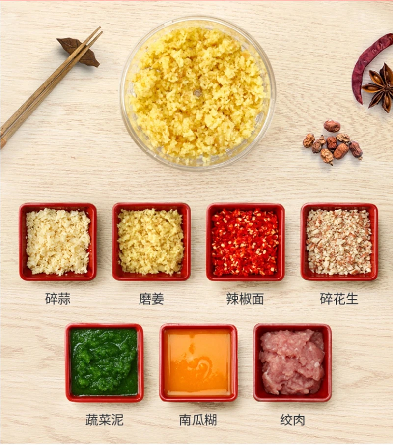 Кухня потянув измельчитель еды Бытовая Ручная Веревка процессор слайсер салат