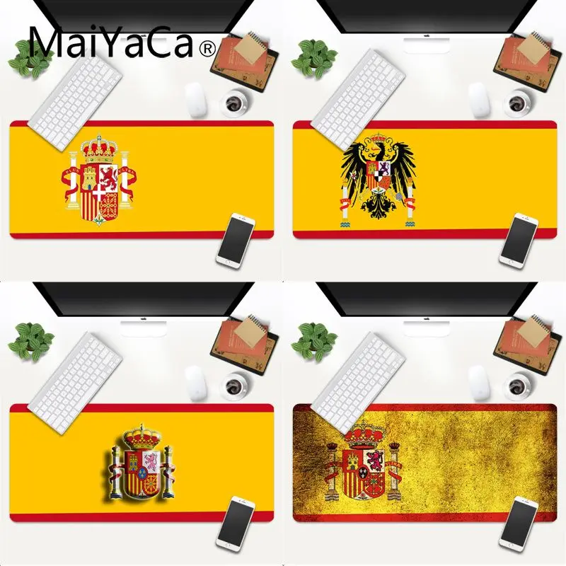

New Spanish flag Customized MousePads Computer Laptop Anime Mouse Mat Gaming Mouse Mat xl xxl 800x300mm for world of warcraft