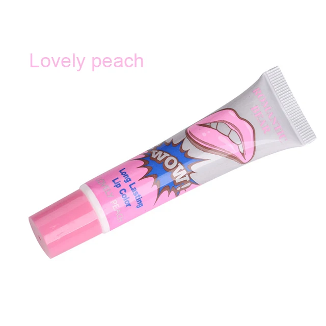 Lovely peach 6 цветов, отшелушивающая жидкая помада, водостойкая, стойкий блеск для губ, маска для макияжа, тату, матовый блеск для губ, помады, косметика - Цвет: Lovely peach