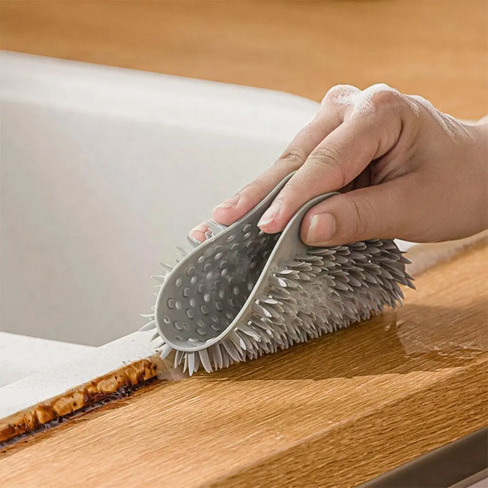 

Кухня Gap щеточка для чистки силиконовая щетка для мытья посуды горшок для овощной рассады окон блюдо скруббер для Ванная комната Пан губка ...