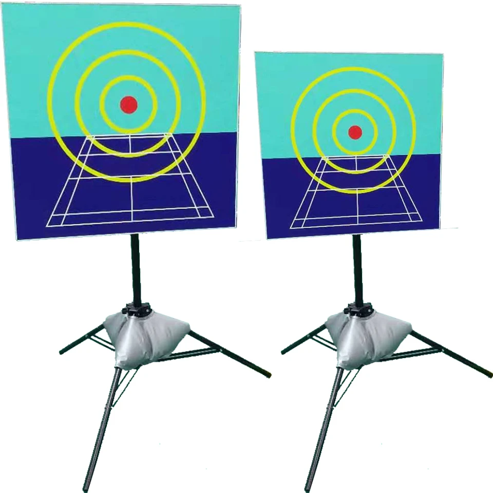 Professional Badminton Ball Precision Training Target Elastic Plate Board Rack Support Height Adjustable Wall Trainer Tripod | Спорт и