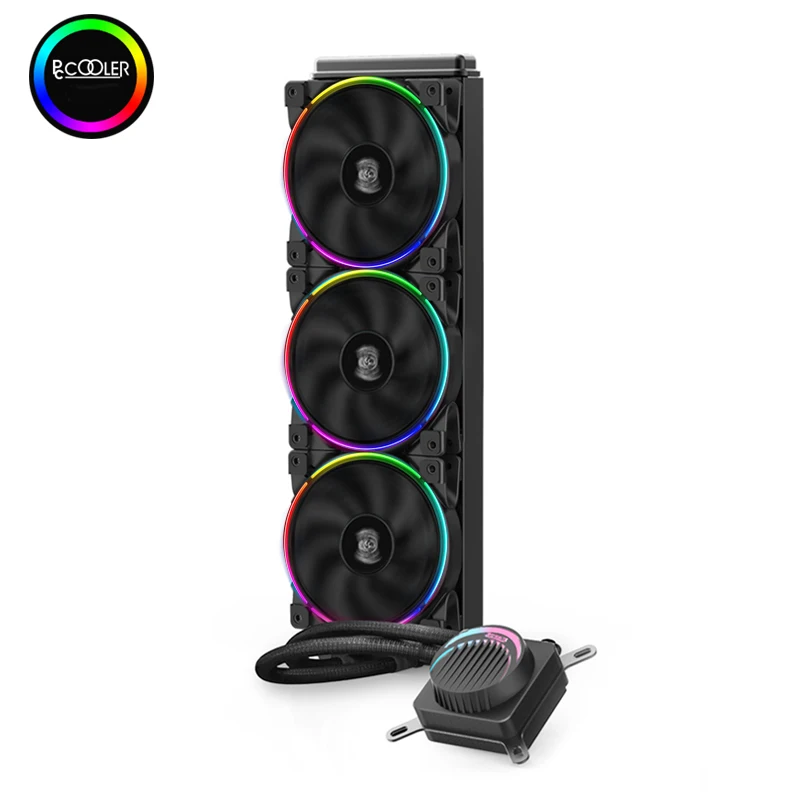 Pccooler PC Case Water Cooling Computer CPU Fan Integrated Water Cooler Cooler For LGA 775/115x/1366/2011/AMD/AM3/AM4