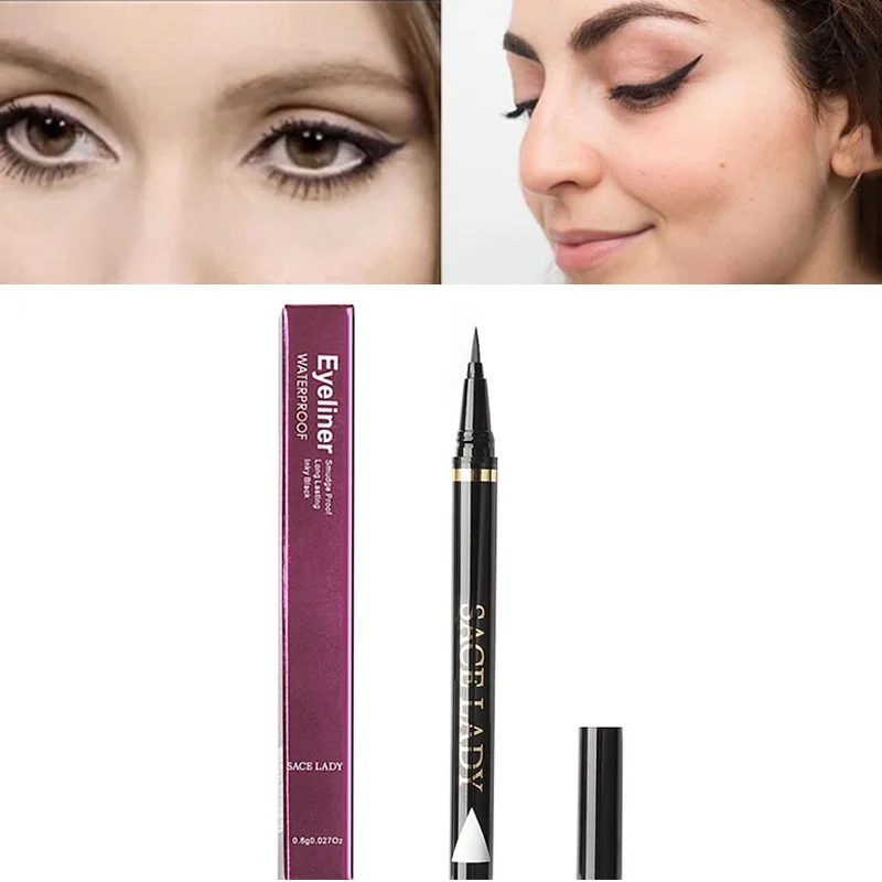 

Professional Fast Dry Smooth Waterproof Eyeliner Pencils Eyes Black Color Pigments Liquid Eye Liner Pen Make Up Tools