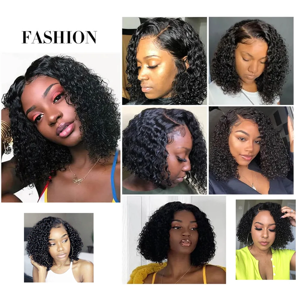 

KooKaStyle Afro Kinky Curly Wigs for Black Women Synthetic Wig Natural Black wig Middle Part Natural Wig Heat Resistant Hair