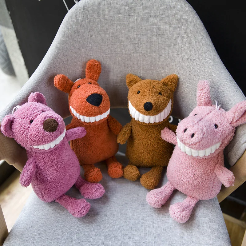 

2020 Plush Toy 30CM Smile Big Teeth Doll Children Gift Lovely Super Cute Doll Machine Pig Doll Shake The Same Paragraph Birthday