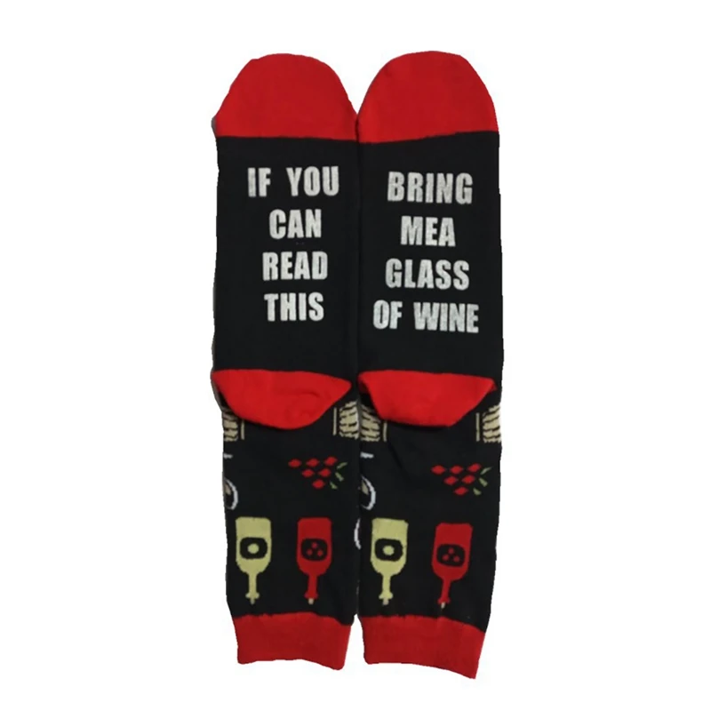 Носки мягкие эластичные с принтом букв Повседневные Дышащие хлопковые чулочно