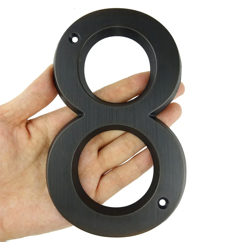 Большой 3D номер дома домашний адрес Номера для цифровая дверь наружный знак 6