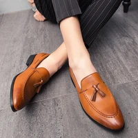 men shoes quality genuine leather men loafers shoes vintage tassel men slip on outdoor oxford shoes mocassin chaussures homme