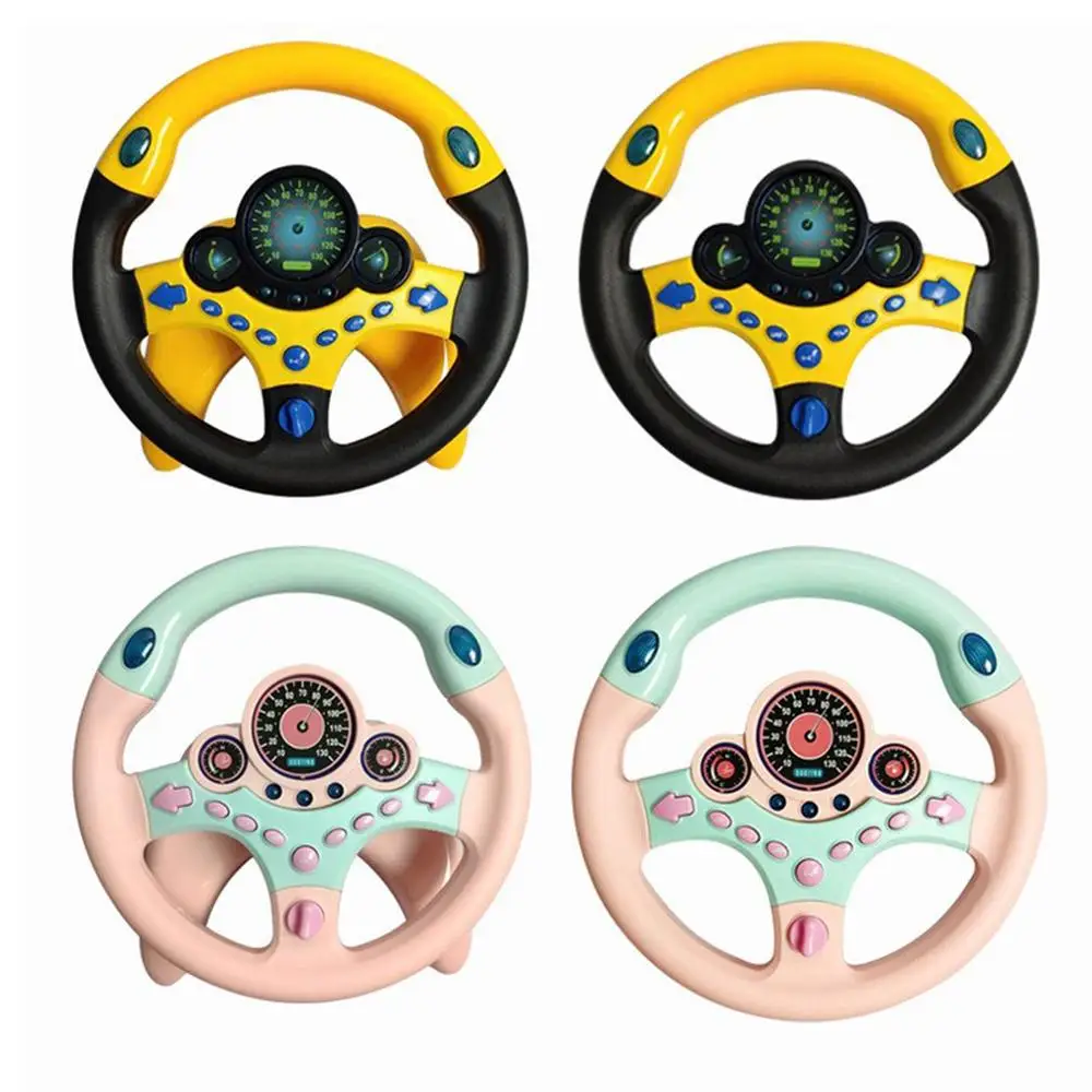 

Eletric Musical Toys Simulation Steering Wheel With Light Sound Baby Early Educational Development Copilot Stroller Vocal Toys