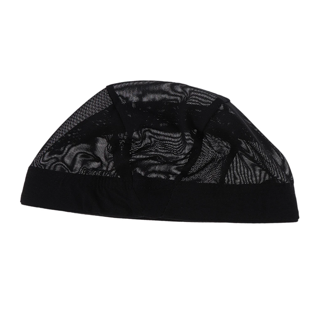 Эластичная купольная шапочка для костюма сетчатые парики из спандекса черная