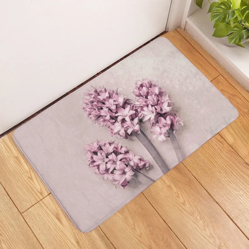 Противоскользящий коврик OIMG для ванной напольный 3D Цветочный поглощающий воду
