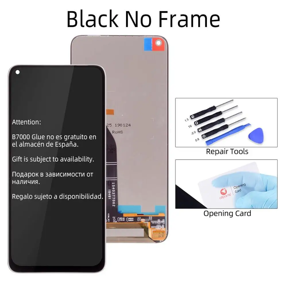 6," дисплей для huawei Honor V20 ЖК-дисплей сенсорный экран Замена для huawei Nova 4 lcd View 20 PCT-L29 - Цвет: Black
