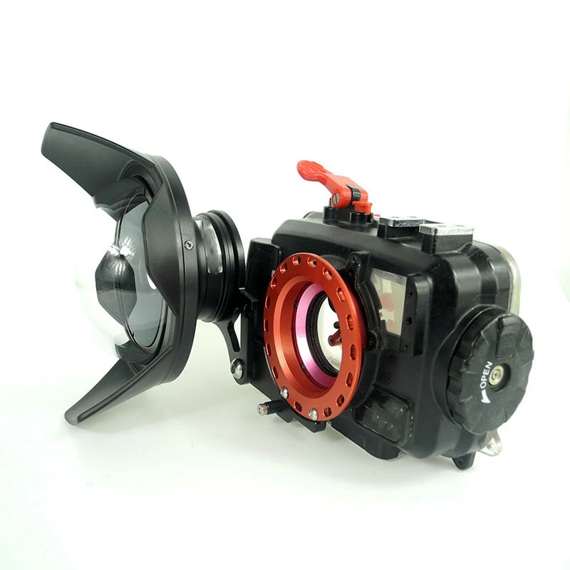 M52 резьба 52 мм красные качели Макросъемка влажный объектив откидной адаптер