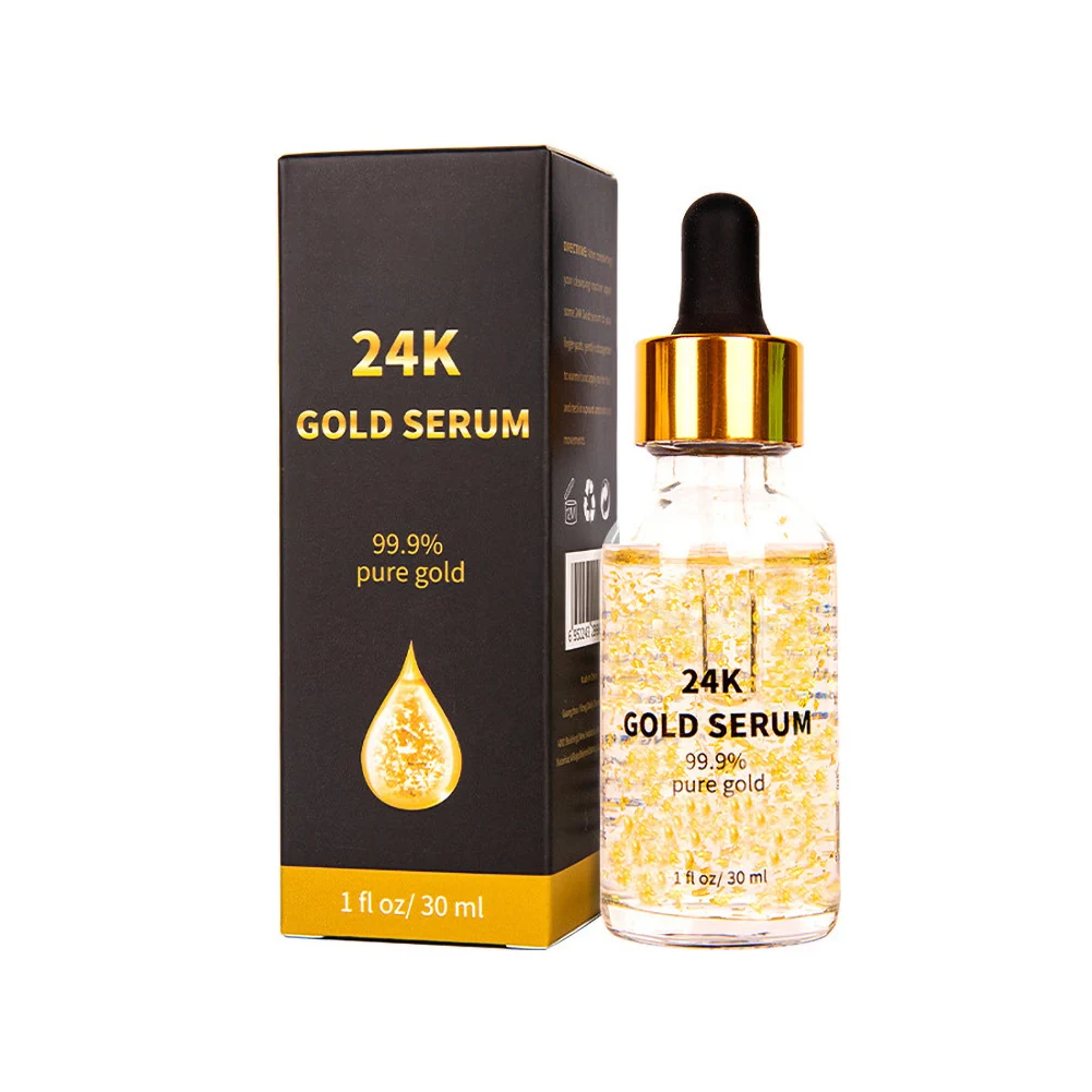 

30ml 24K Gold Face Serum Moisturizing Anti-wrinkles Essence Dilute Fine Lines Shrinking Pores Anti-aging