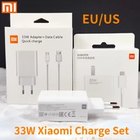 original 33w xiaomi poco x3 pro charger euus fast turbo charge type c cable for redmi note 9 pro 10 pro mi 9 10 k30 k40 f3 f2