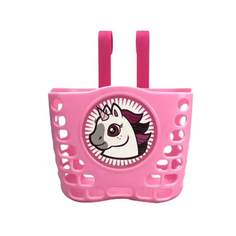 1 шт. корзина для велосипеда длинный бар мультфильм розовый пластик единорога