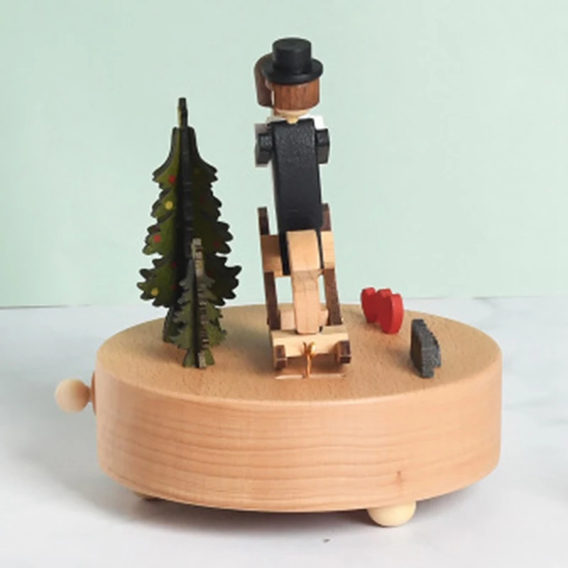 Танабата сказка Музыкальная шкатулка качалка в виде лошади деревянные поделки