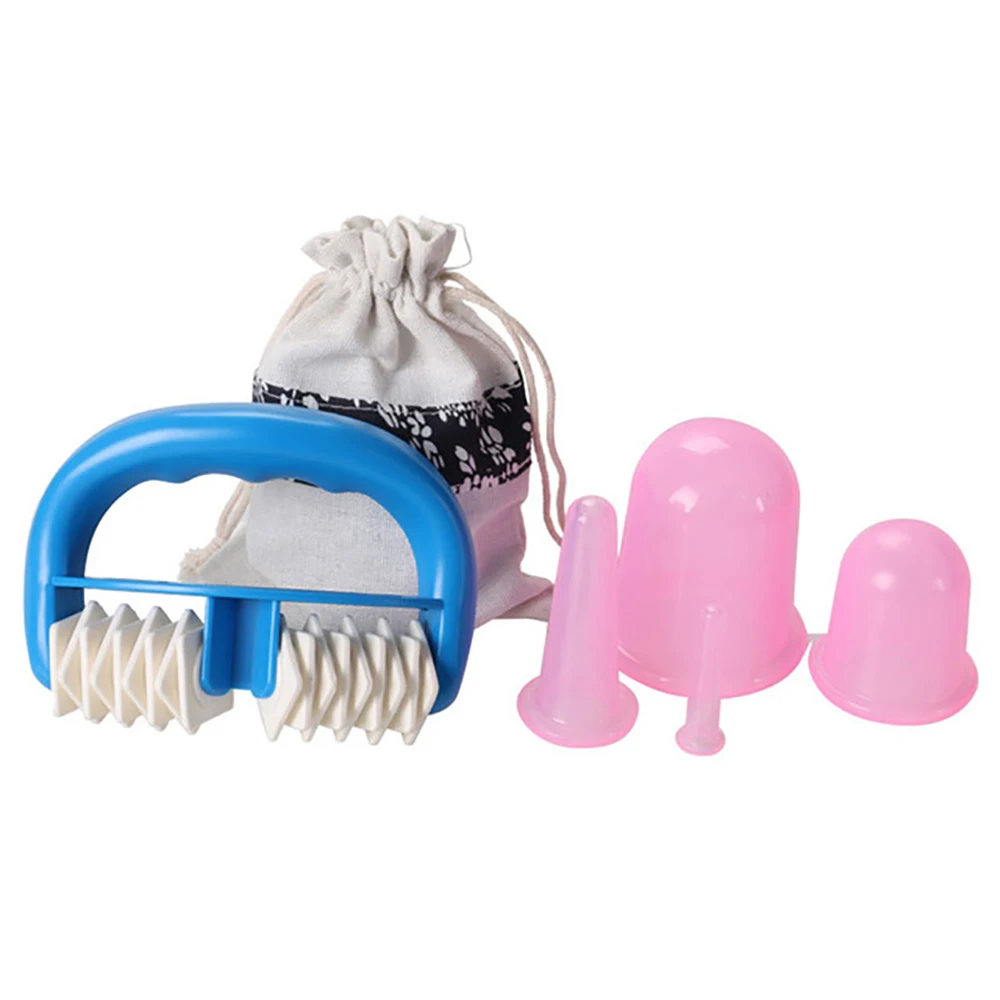 

5Pcs/Set Silicone Vacuum Cupping Massage Body Cans Anti Cellulite Suction Cups Therapy Manual Roller Best Relaxation Massager