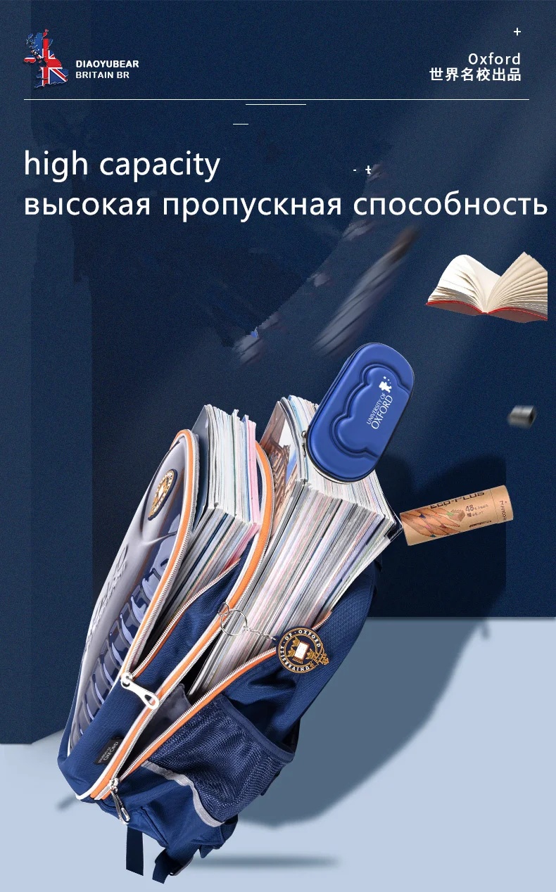 Школьные ранцы из ткани Оксфорд для подростков водонепроницаемые детские