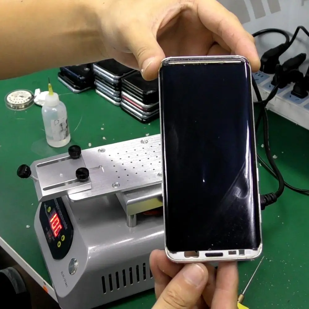 

Rotary Glue Remover Machine Built-in Pump With Heating Station For Fixing Mobile Phone Screen Separation Glass Removing OCA