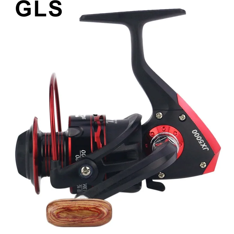 

2021 GLS brand black red JX series wire cup metal rocker arm can be interchanged left and right spinning wheel fishing reel