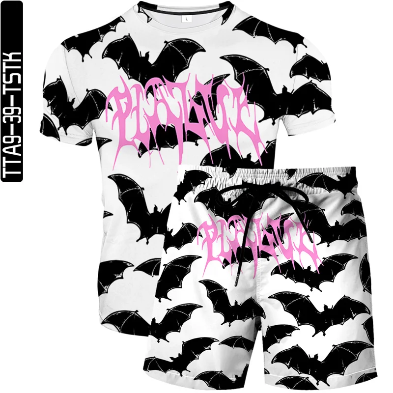 

The latest men's and women's 3D printed beachwear fashion boutique short-sleeved T-shirt leopard element printing in 2021