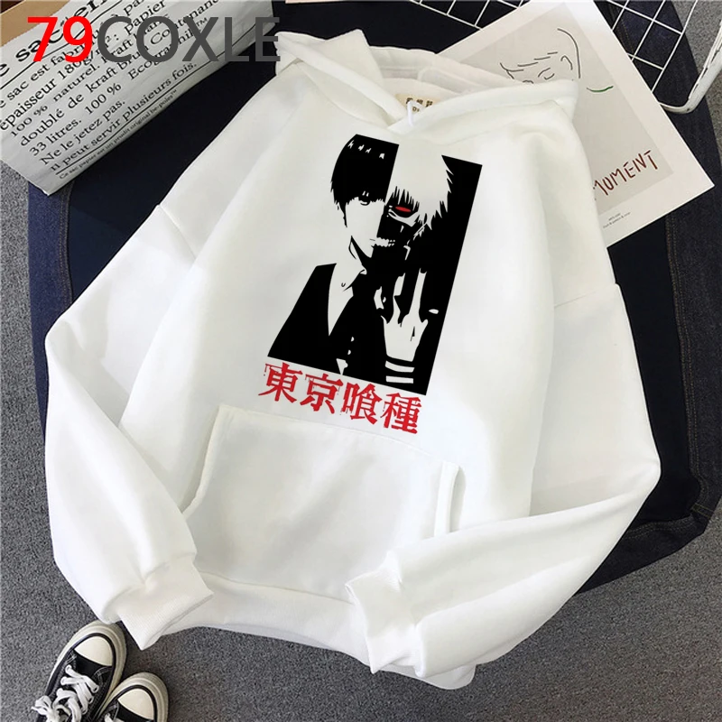 Мужская толстовка с капюшоном Ulzzang корейский свитшот принтом токийский гуль