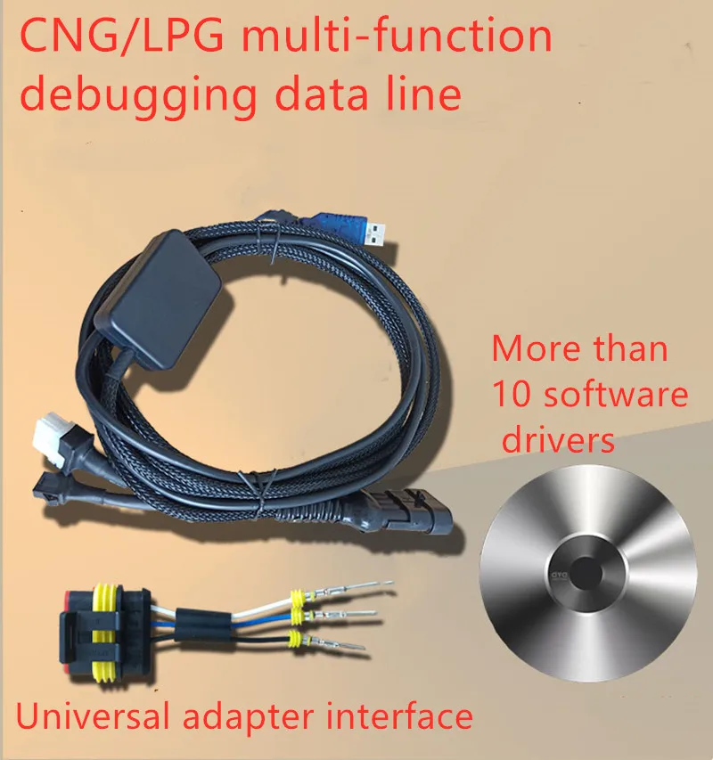 

10 шт., компьютерная плата CNG LPG, общий диагностический отладочный шнур, линия данных для ЭБУ переменного тока