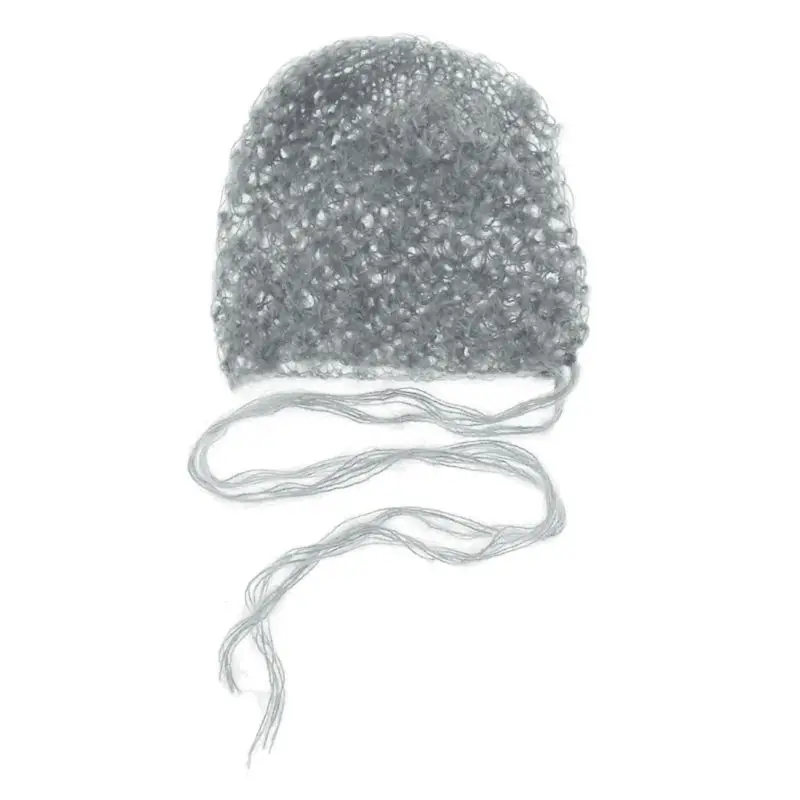 

Newborn Mohair Bonnet Hat Photo Prop Super Soft Hat Hand Knitted Baby Photography Props Baby Shower Gift