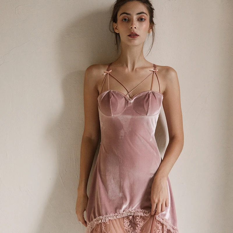 Женское нижнее белье облегающая короткая мини ночная рубашка сексуальная