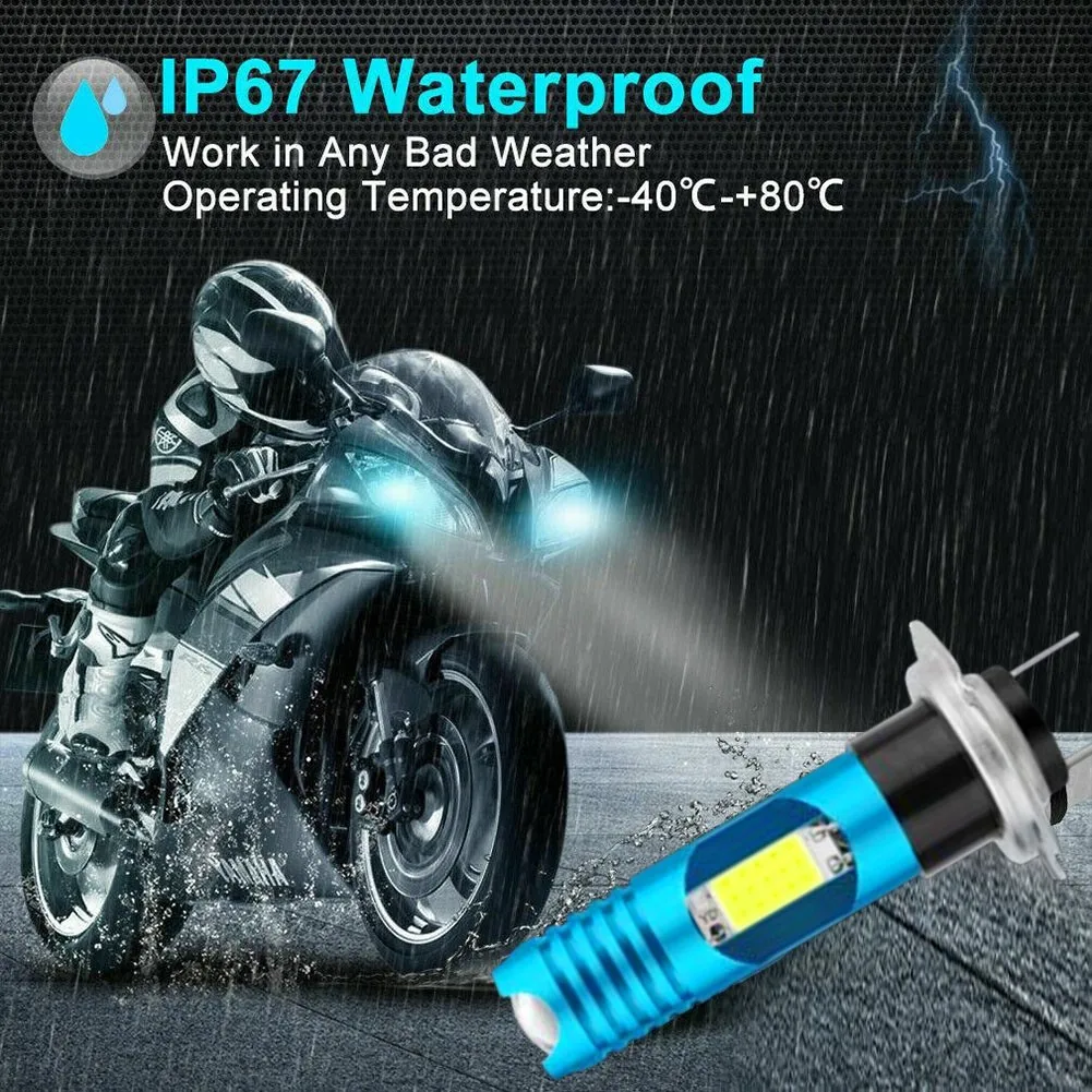 

New 2Pcs H7 Moto Bulb 12V 24V Auto H4 LED Motorcycle HeadLight Fog Lamp Hi/Lo Beam White Motorcycle Headlight High Power
