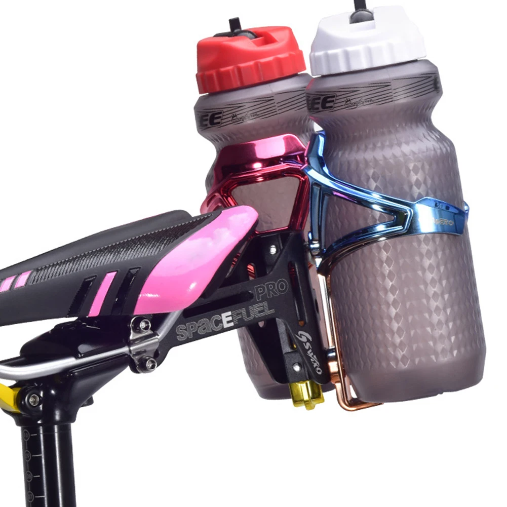 

Aluminum Alloy Bicycle Saddle Water Bottles Cage Holder Cycling MTB Road Mountain Bike Bottle Saddle Double Bottle Cage Bracket