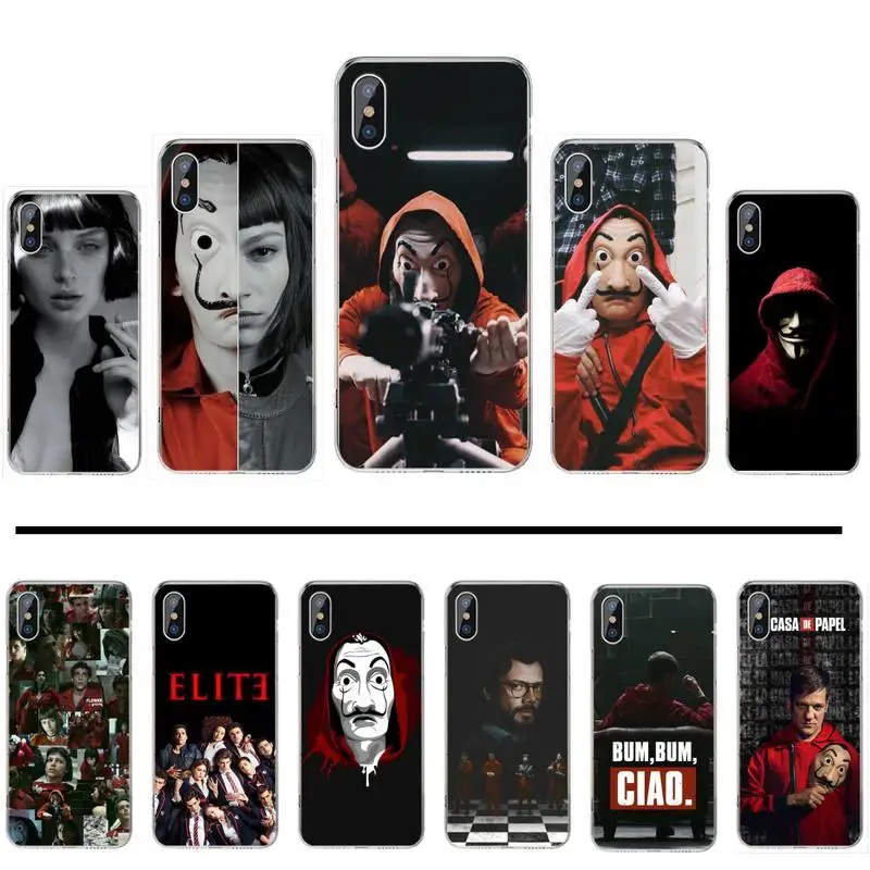 Чехол для телефона из мягкого ТПУ с бумажным домом испанским телевизором чехлом