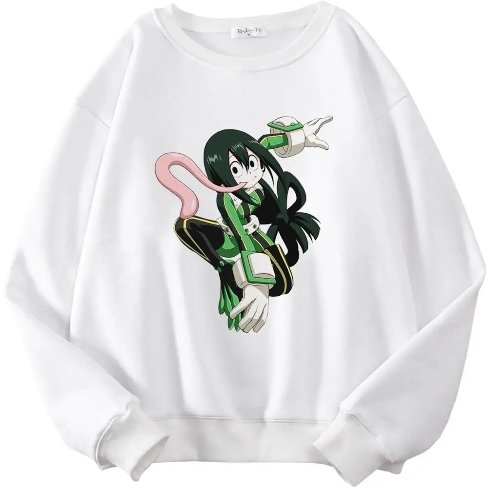 

My Hero Academia Streetwear Sweatshirt Casual Print Ladies Gothic Punk Hoody Harajuku Casual Simple Popular Tops Academy-408