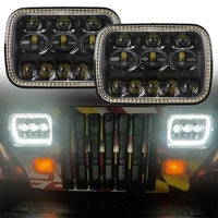 replacement car lights 5x7 7x6 halo rectangular projector led headlight sealed