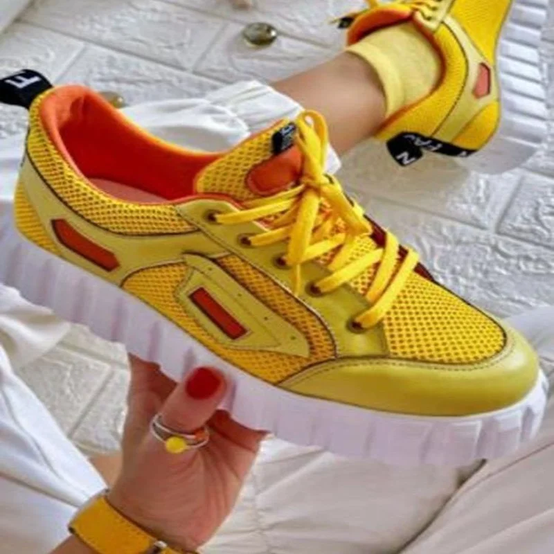 

Women Shoes Walking Sport Sneakers Lady Daily Casual Stylish Use 2021 Fashion Design Breathable Women Sneakers 35-43