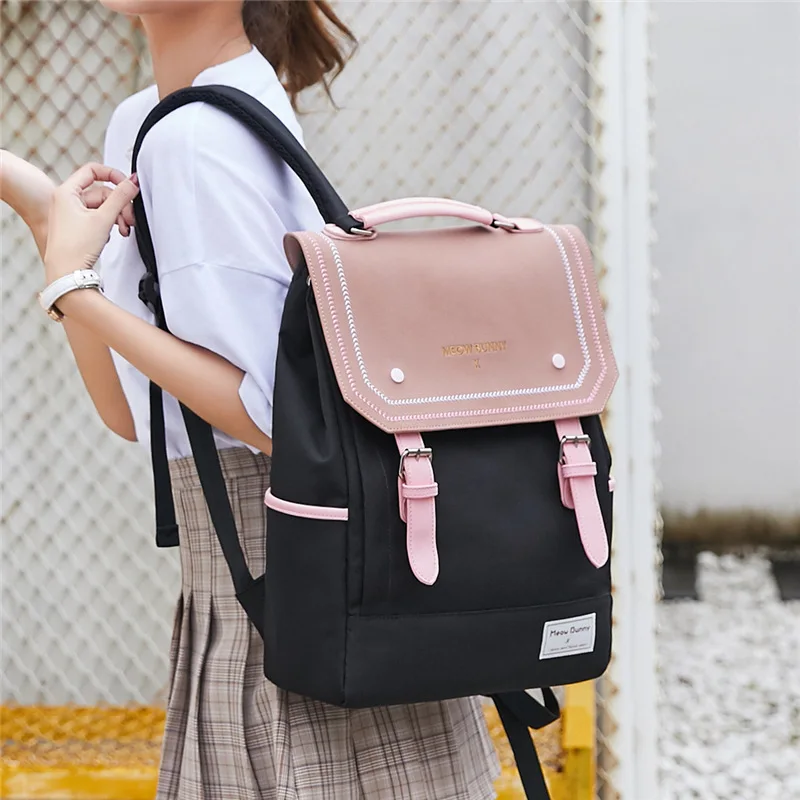 

Schoolbag female Korean version high school junior high school students backpack female 2020 new backpack computer bag