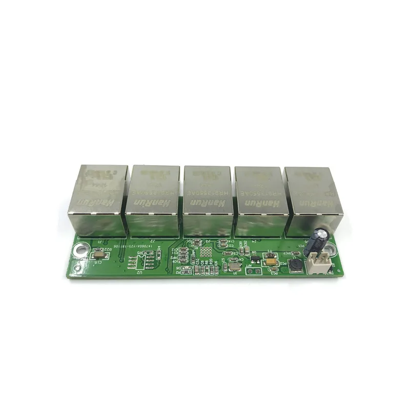 Неуправляемый промышленный модуль коммутатора Ethernet 5 портов 100 Мбит/с печатная