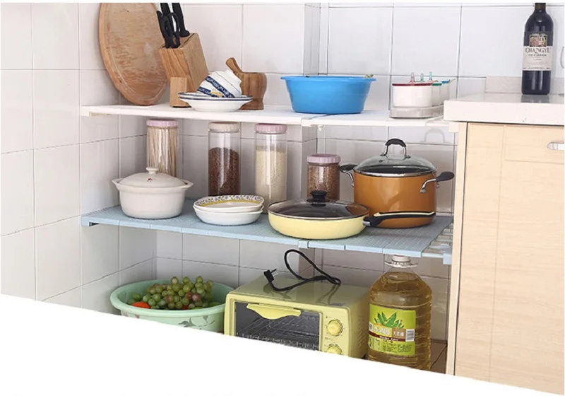 DIY Регулируемый шкаф-органайзер, обувные стеллажи, настенный кухонный стеллаж для хранения, органайзер для ванной комнаты, полка для гардероба, компактный стеллаж