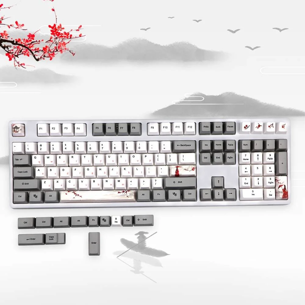 

73 / 121 keycap PBT OEM keycap can be used for mechanical keyboard of 60 / 87 / 96 / 104 / 108 gh60 gk64 rk61 (keycap only)
