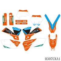 full graphics decals stickers motorcycle background custom number name for ktm exc exc f 125 250 300 450 525 2004