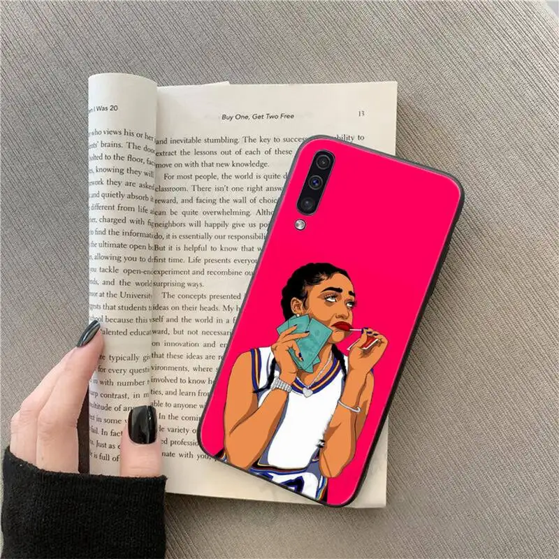 

African Afro Melanin Poppin Black Girl Phone Case cover For Samsung Galaxy note S 10 20 e plus A 50 71 31 40 51 30s j4 2018